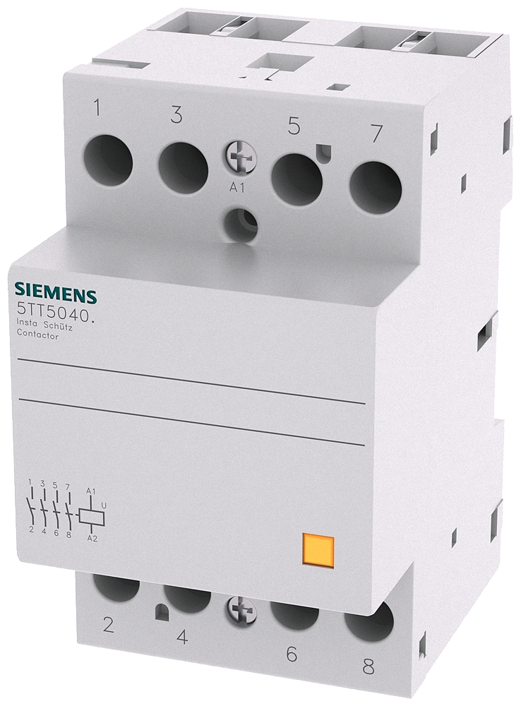 Siemens-5TT5840-0-INSTA KONTAKTÖR; KUM.GER.230V; 40A; İŞ.GER.440V; 4NO